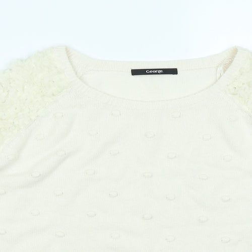 George Womens Ivory   Pullover Jumper Size 12