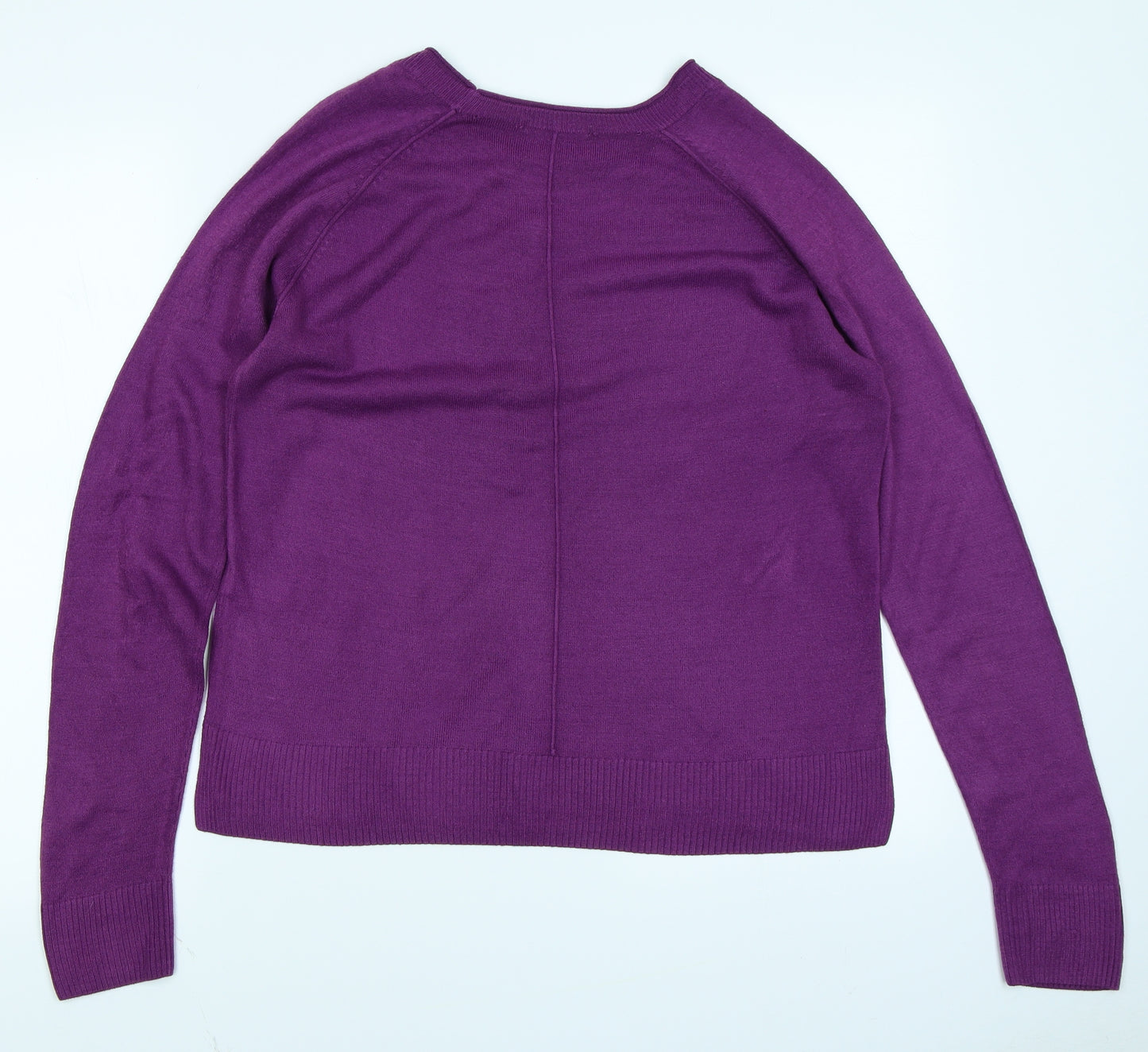 TU Womens Purple  Knit Pullover Jumper Size 14