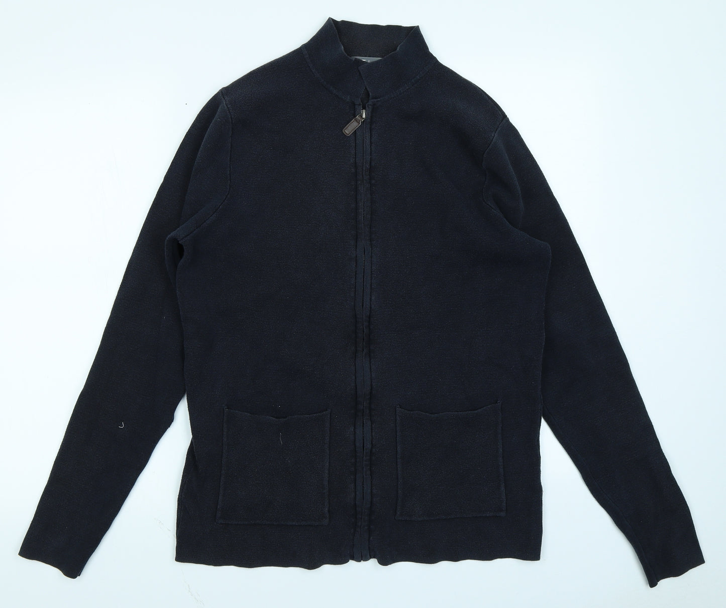 TU Mens Blue   Full Zip Sweatshirt Size M