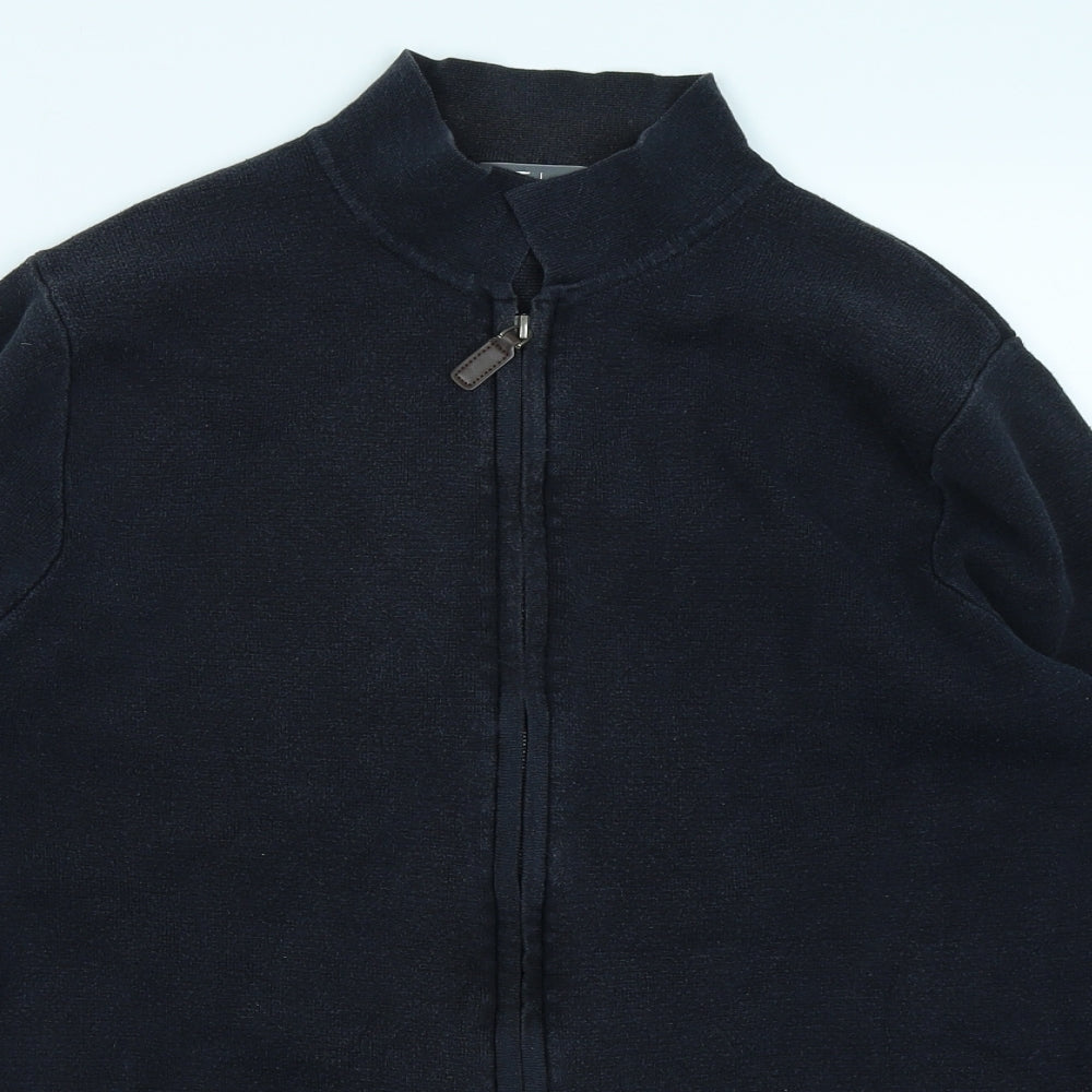 TU Mens Blue   Full Zip Sweatshirt Size M