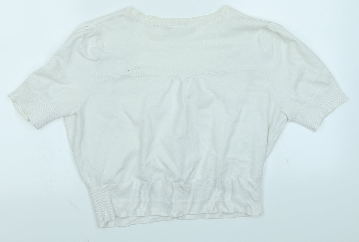 New Look Womens White   Cardigan Jumper Size 16