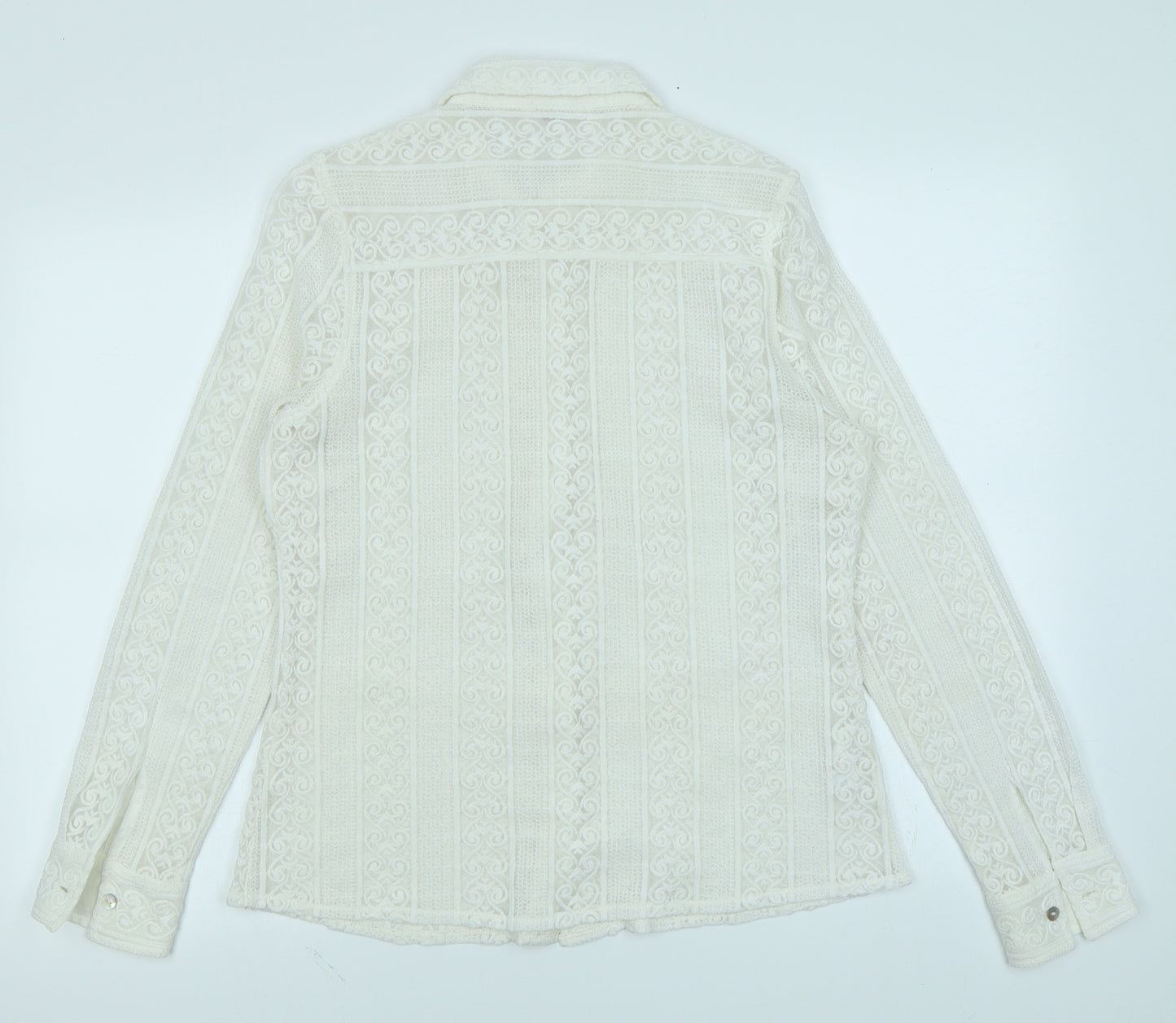 Falmer Heritage Womens White   Basic Button-Up Size 14