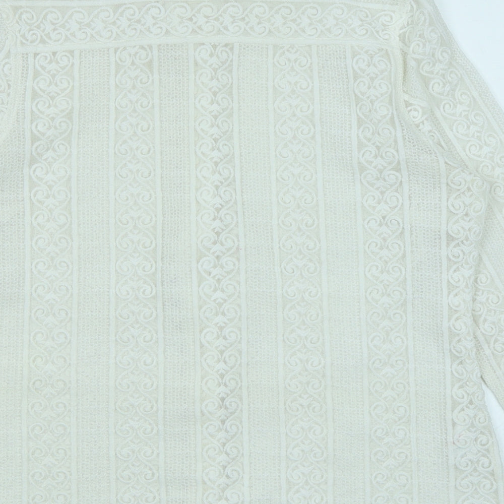 Falmer Heritage Womens White   Basic Button-Up Size 14