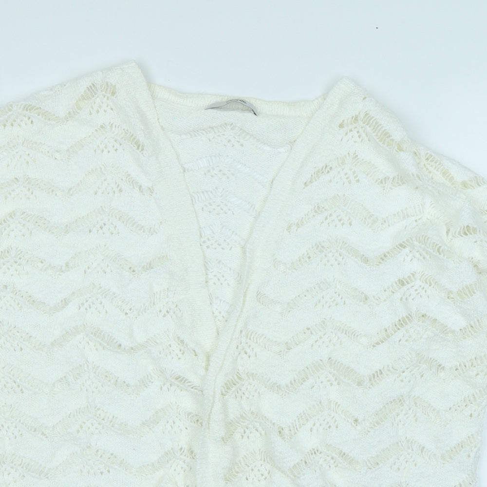 George Womens White   Cardigan Jumper Size 16