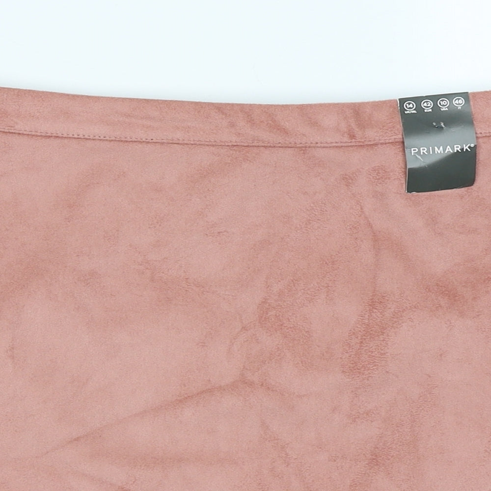 Primark Womens Pink   A-Line Skirt Size 14
