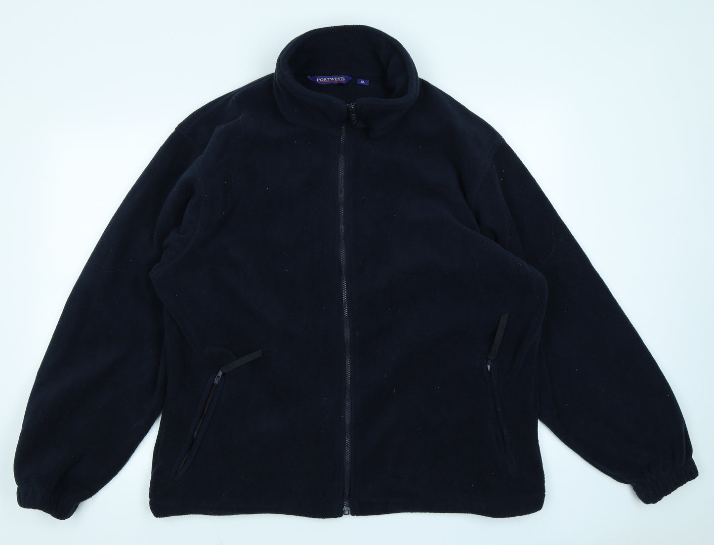 Portwest Mens Blue  Fleece Full Zip Sweatshirt Size XL