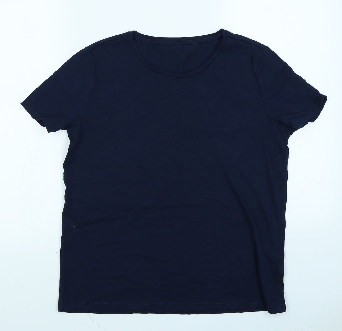 M&S Collection Womens Blue   Basic T-Shirt Size 12