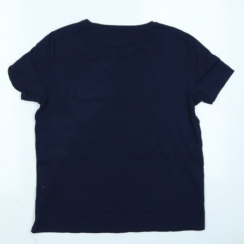 M&S Collection Womens Blue   Basic T-Shirt Size 12