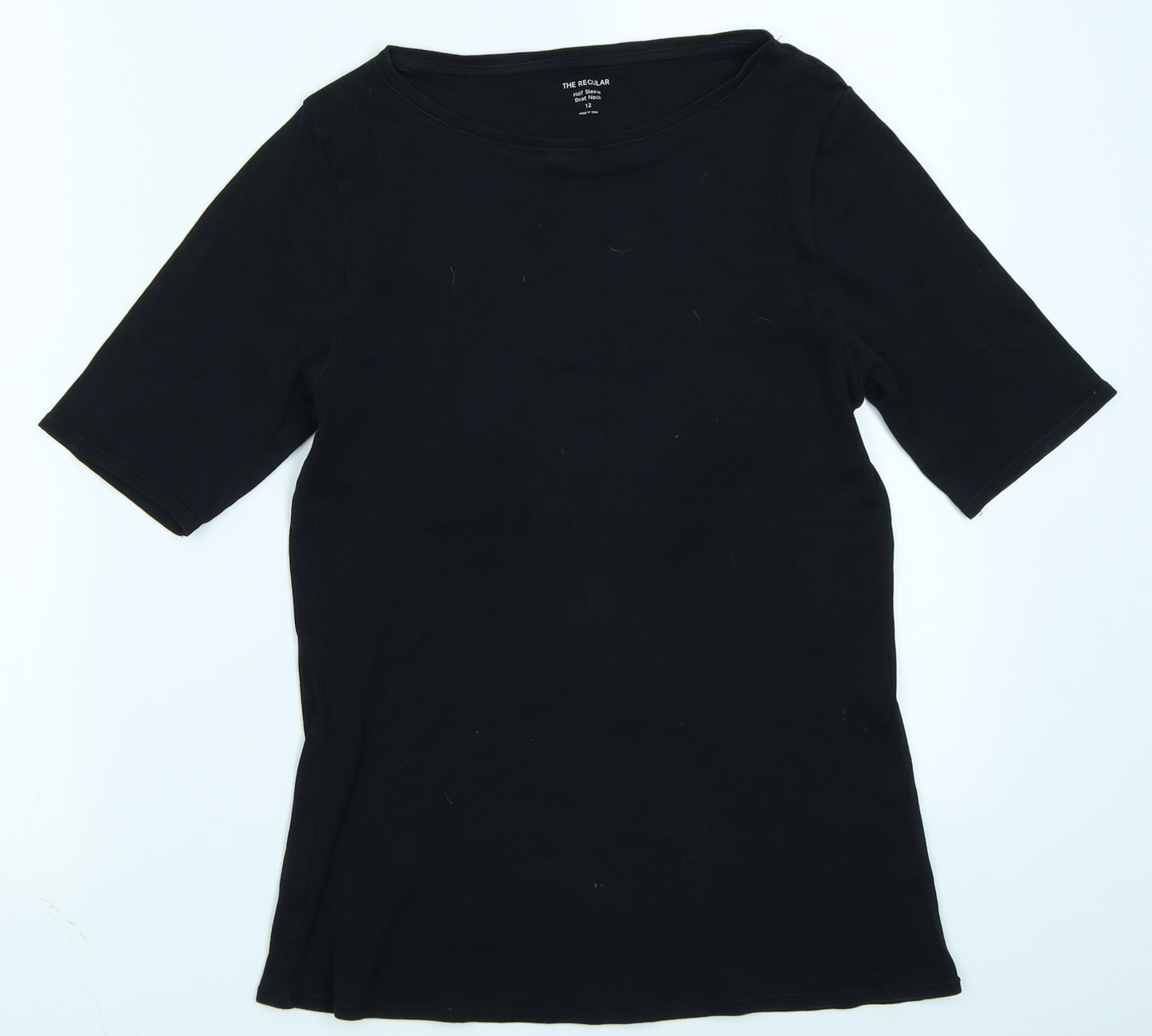 M&S Collection Womens Black   Basic T-Shirt Size 12