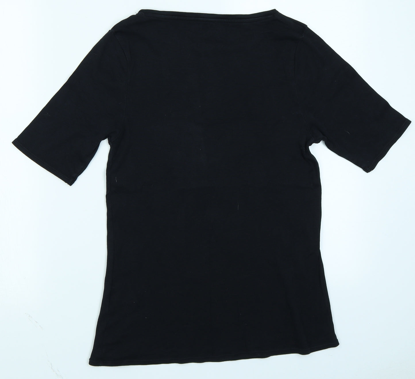 M&S Collection Womens Black   Basic T-Shirt Size 12
