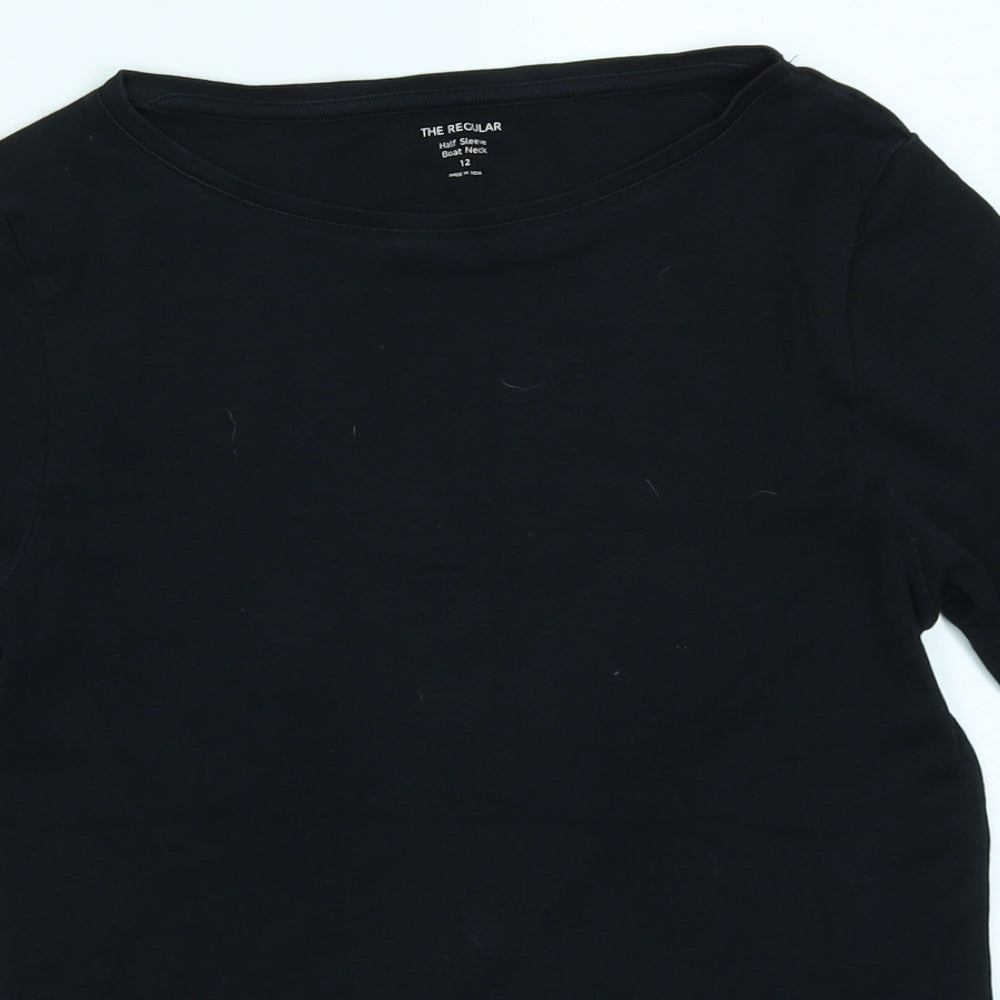 M&S Collection Womens Black   Basic T-Shirt Size 12
