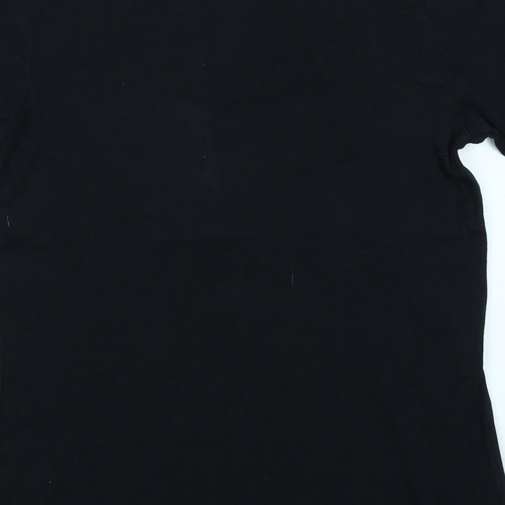 M&S Collection Womens Black   Basic T-Shirt Size 12