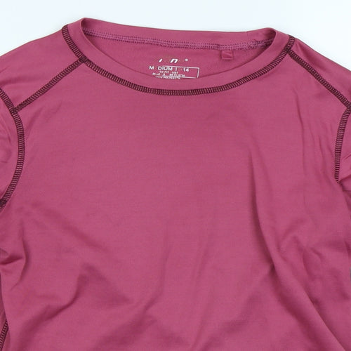 Crane Womens Pink   Basic T-Shirt Size 14