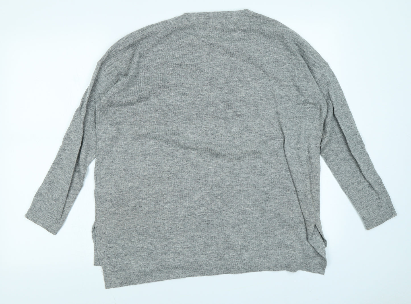 Caroline Morgan Womens Grey Polka Dot  Pullover Jumper Size 8