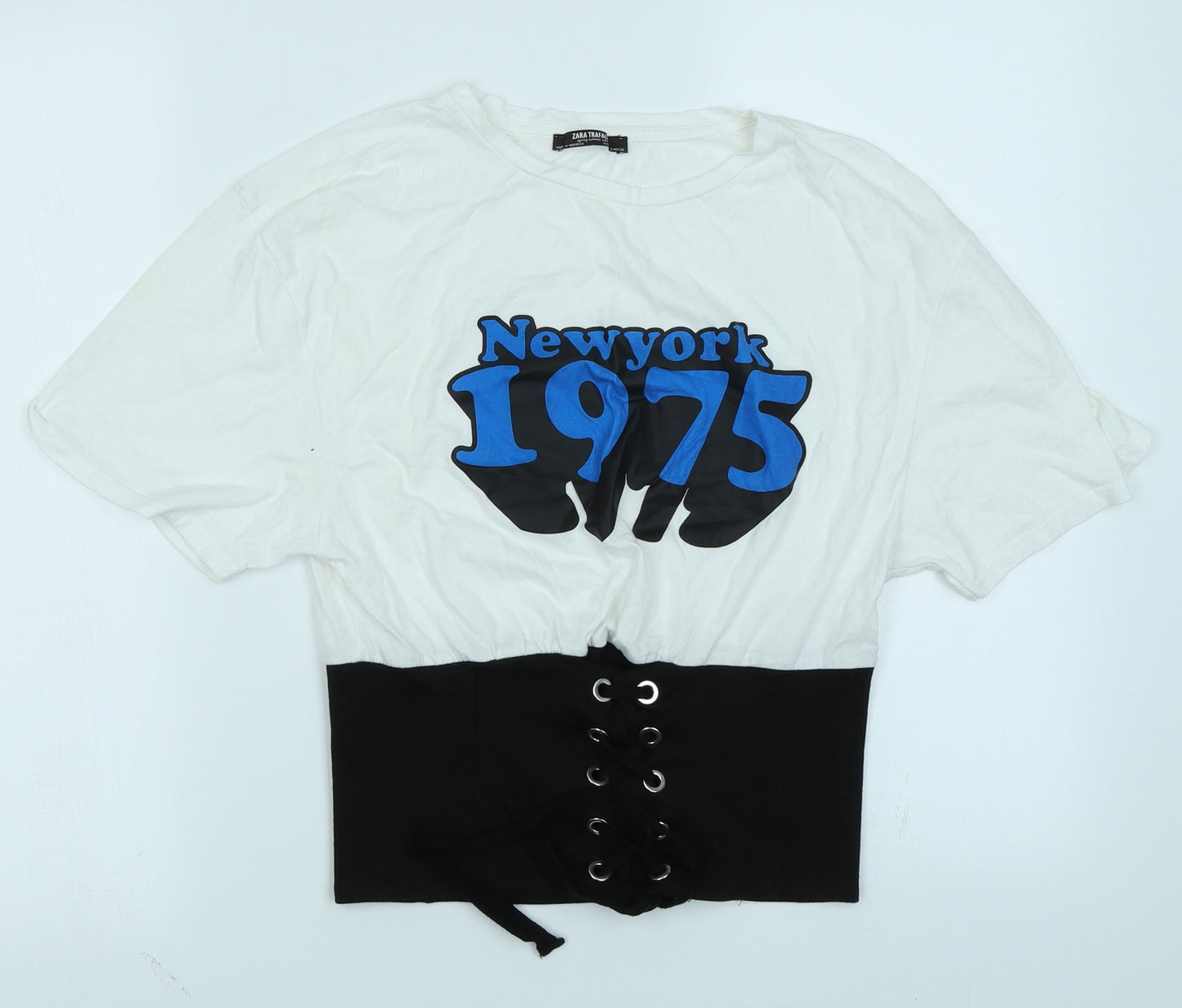 Zara Womens White   Basic T-Shirt Size S