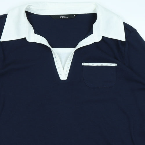 bm casual Womens Blue   Basic T-Shirt Size M