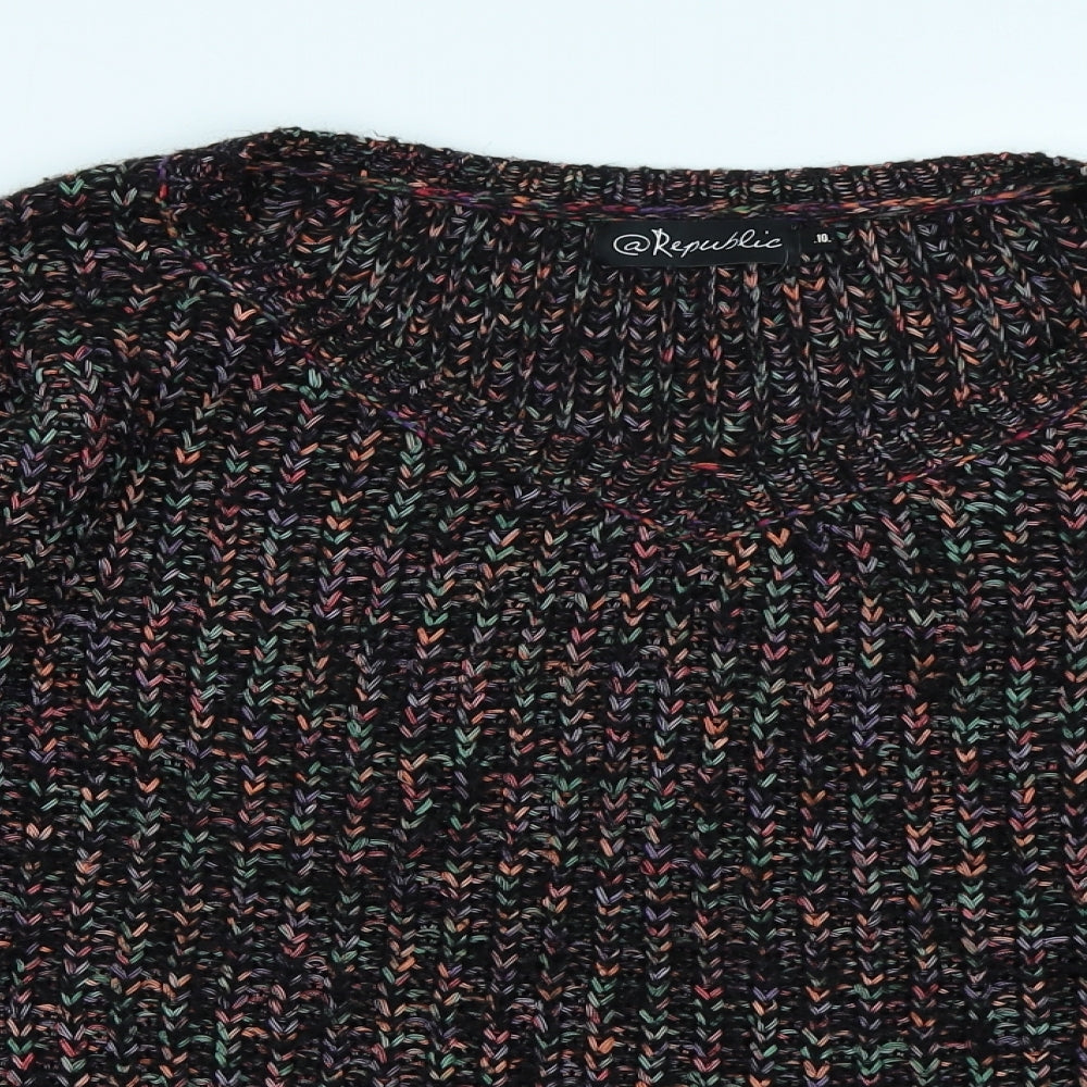 Republic Womens Black   Pullover Jumper Size 10