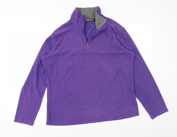 Hi Gear Womens Purple  Fleece Jacket  Size 14