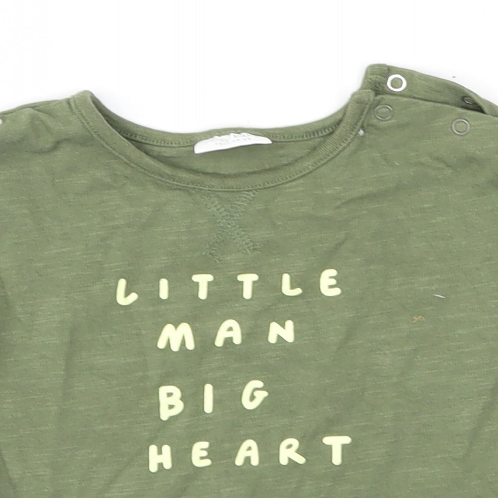 NEXT Boys Green   Basic T-Shirt Size 0-3 Months