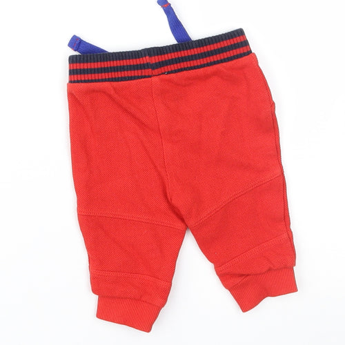 TU Baby Red   Jogger Trousers Size 0-3 Months