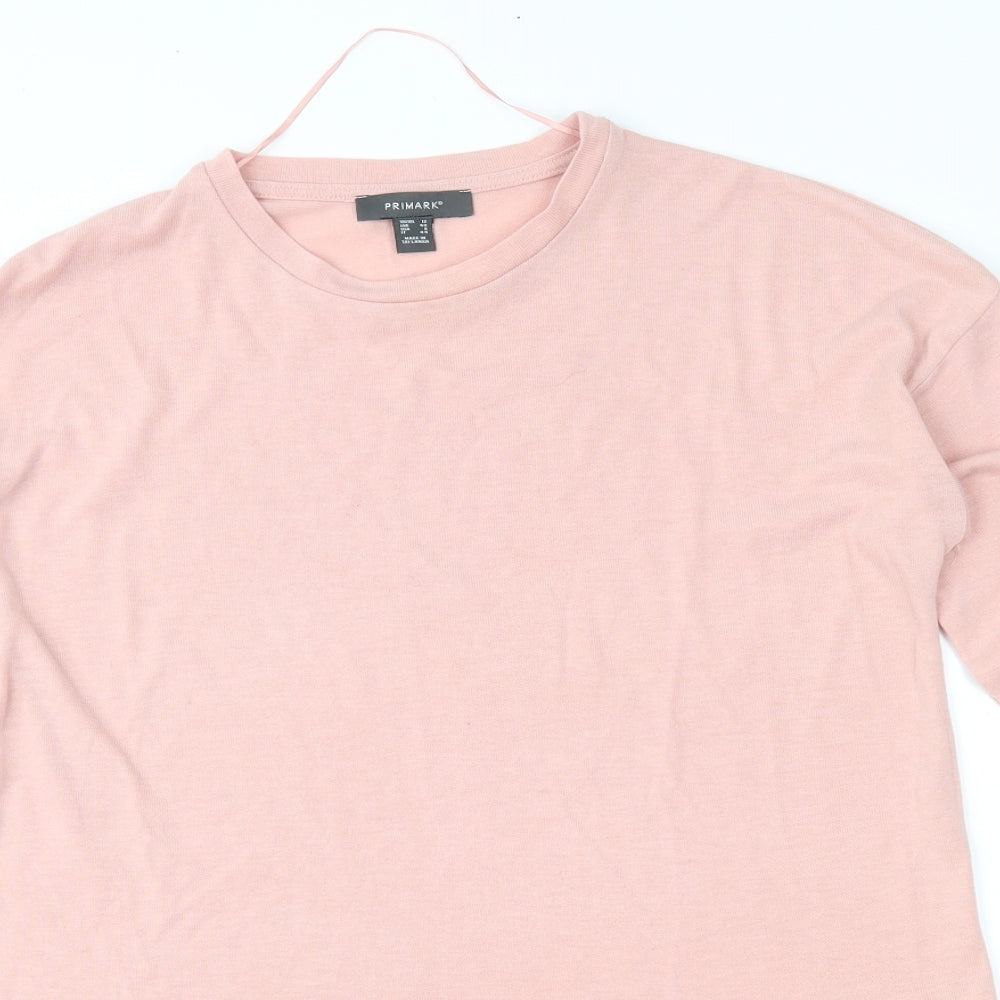 Primark Womens Pink Striped  Pullover Jumper Size 12