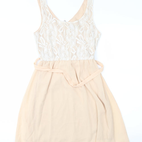 Club L Womens Pink   Fit & Flare  Size 8