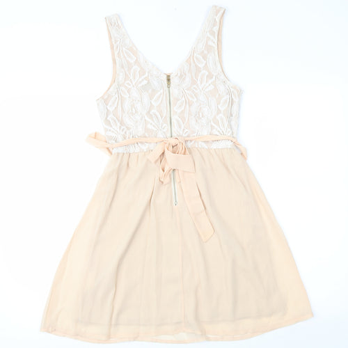 Club L Womens Pink   Fit & Flare  Size 8