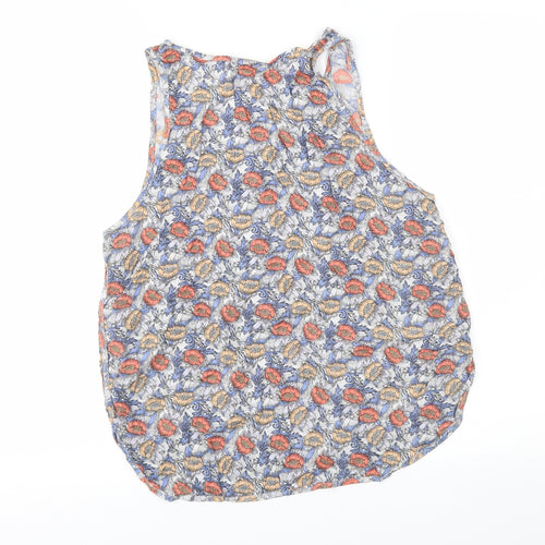 H&M Womens Multicoloured Floral  Basic Blouse Size 10