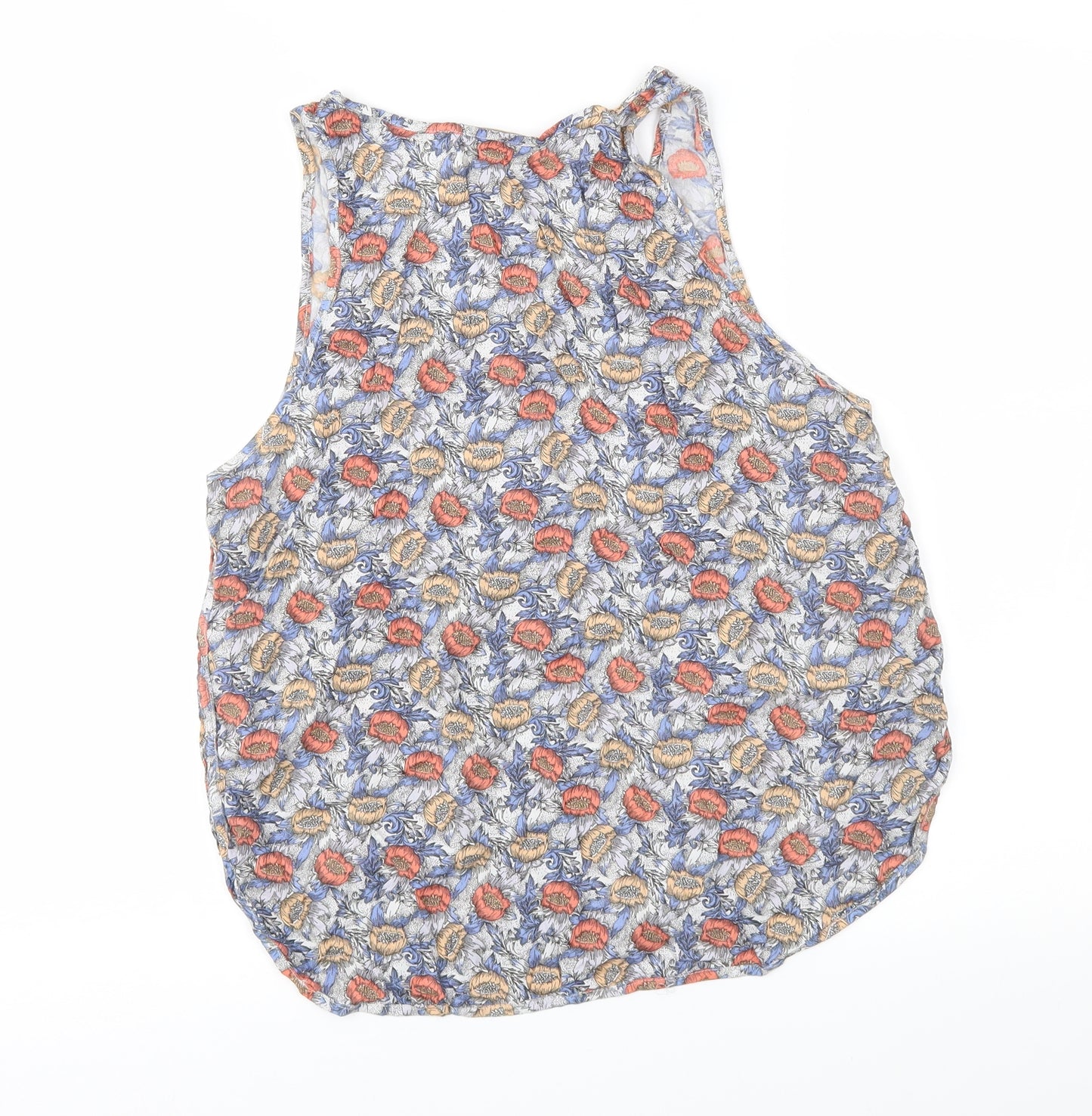 H&M Womens Multicoloured Floral  Basic Blouse Size 10
