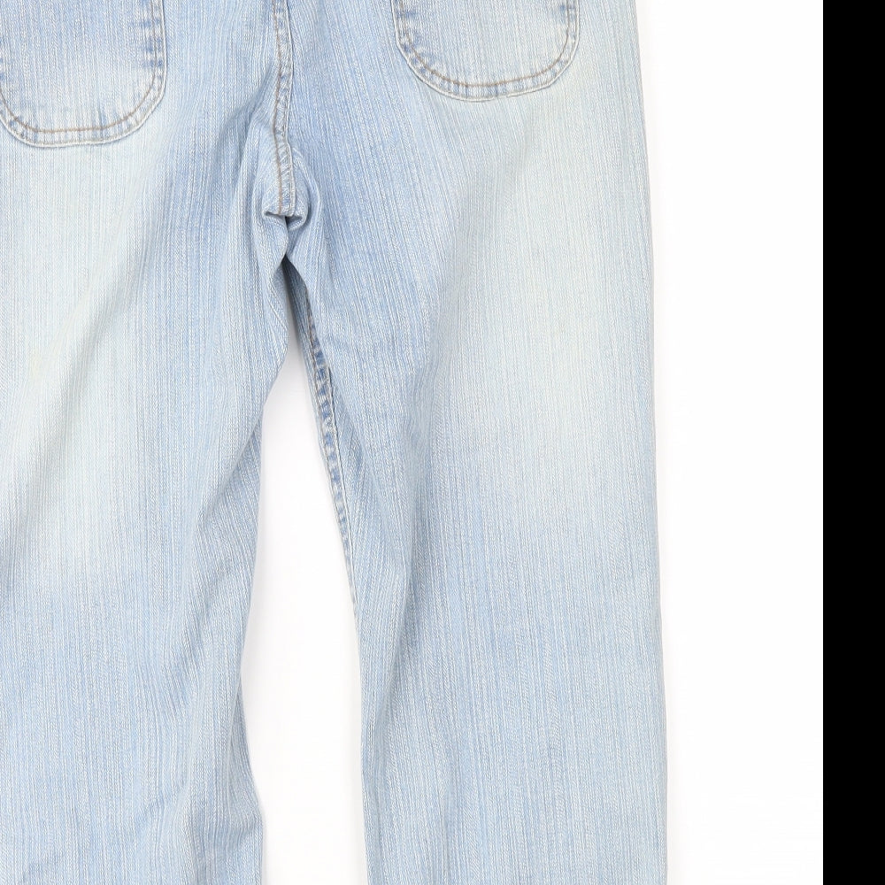 BHS Womens Blue  Denim Cropped Jeans Size 16 L22 in