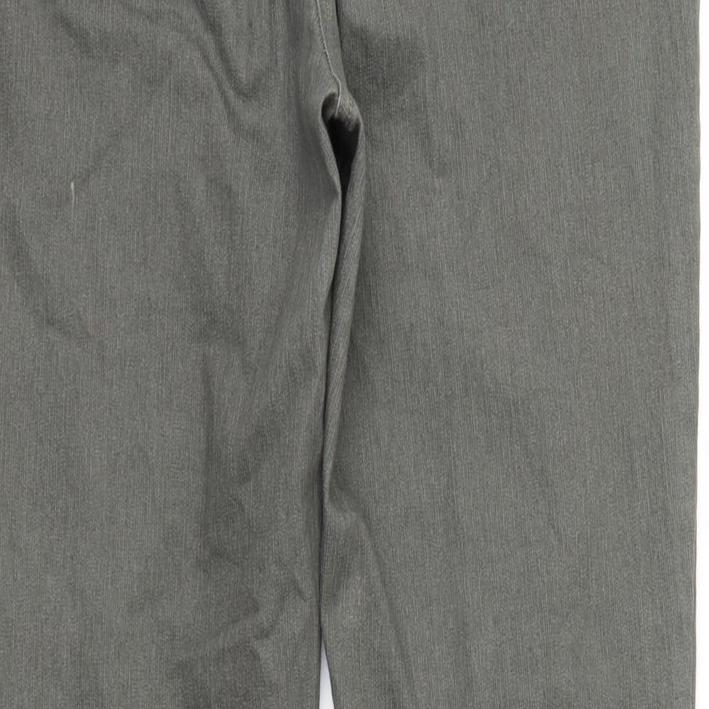 M&Co Womens Brown  Denim Jegging Jeans Size 16 L30 in