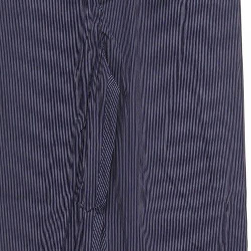 Modern Amusement Mens Blue Striped  Trousers  Size 30 in L30 in
