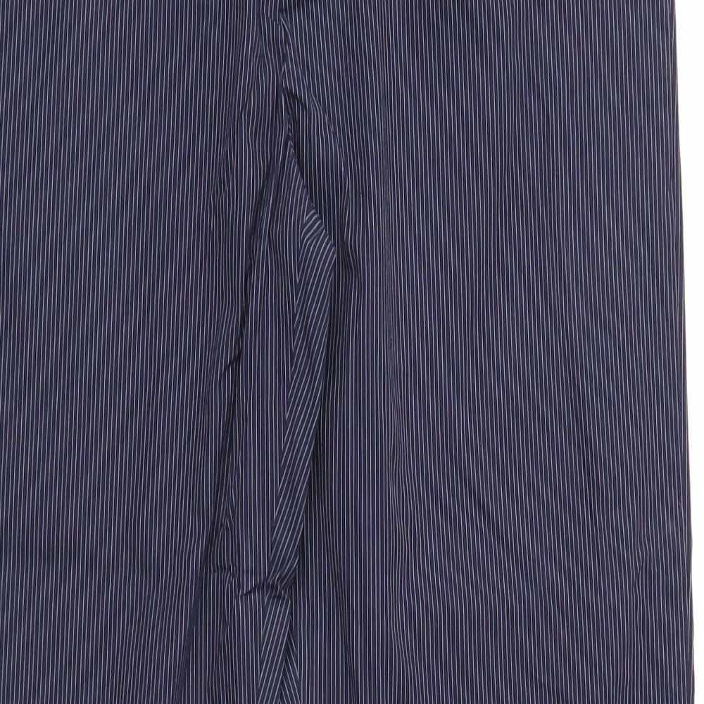 Modern Amusement Mens Blue Striped  Trousers  Size 30 in L30 in