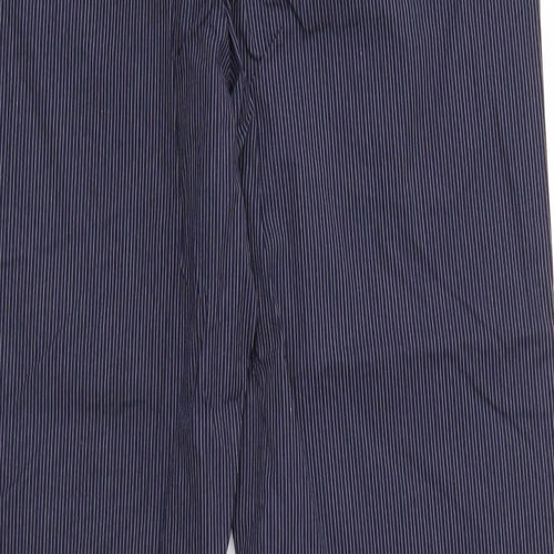 Modern Amusement Mens Blue Striped  Trousers  Size 30 in L30 in