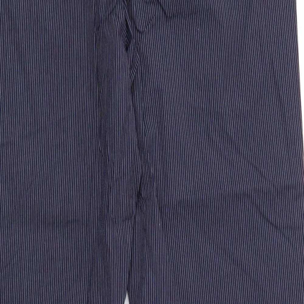 Modern Amusement Mens Blue Striped  Trousers  Size 30 in L30 in