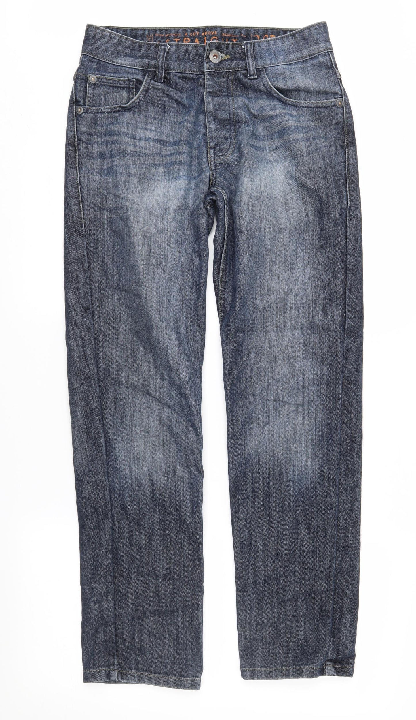 NEXT Mens Blue  Denim Straight Jeans Size 28 in L30 in