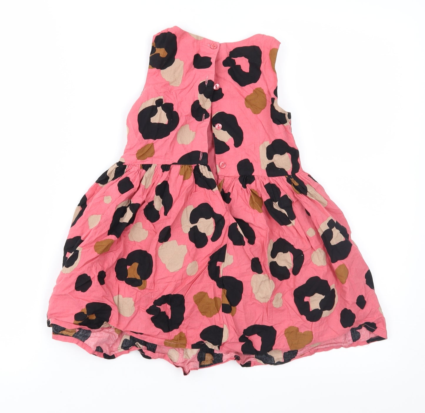 NEXT Girls Pink Geometric  Fit & Flare  Size 3-4 Years