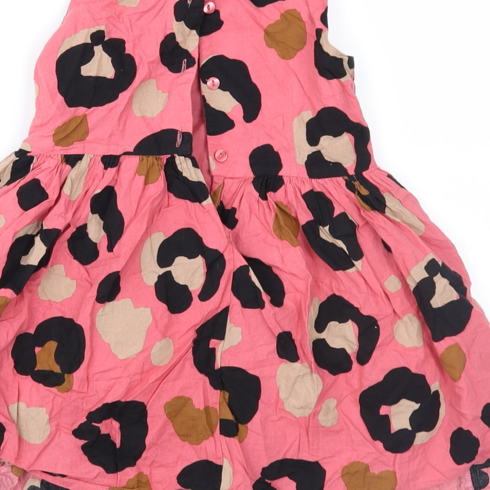 NEXT Girls Pink Geometric  Fit & Flare  Size 3-4 Years