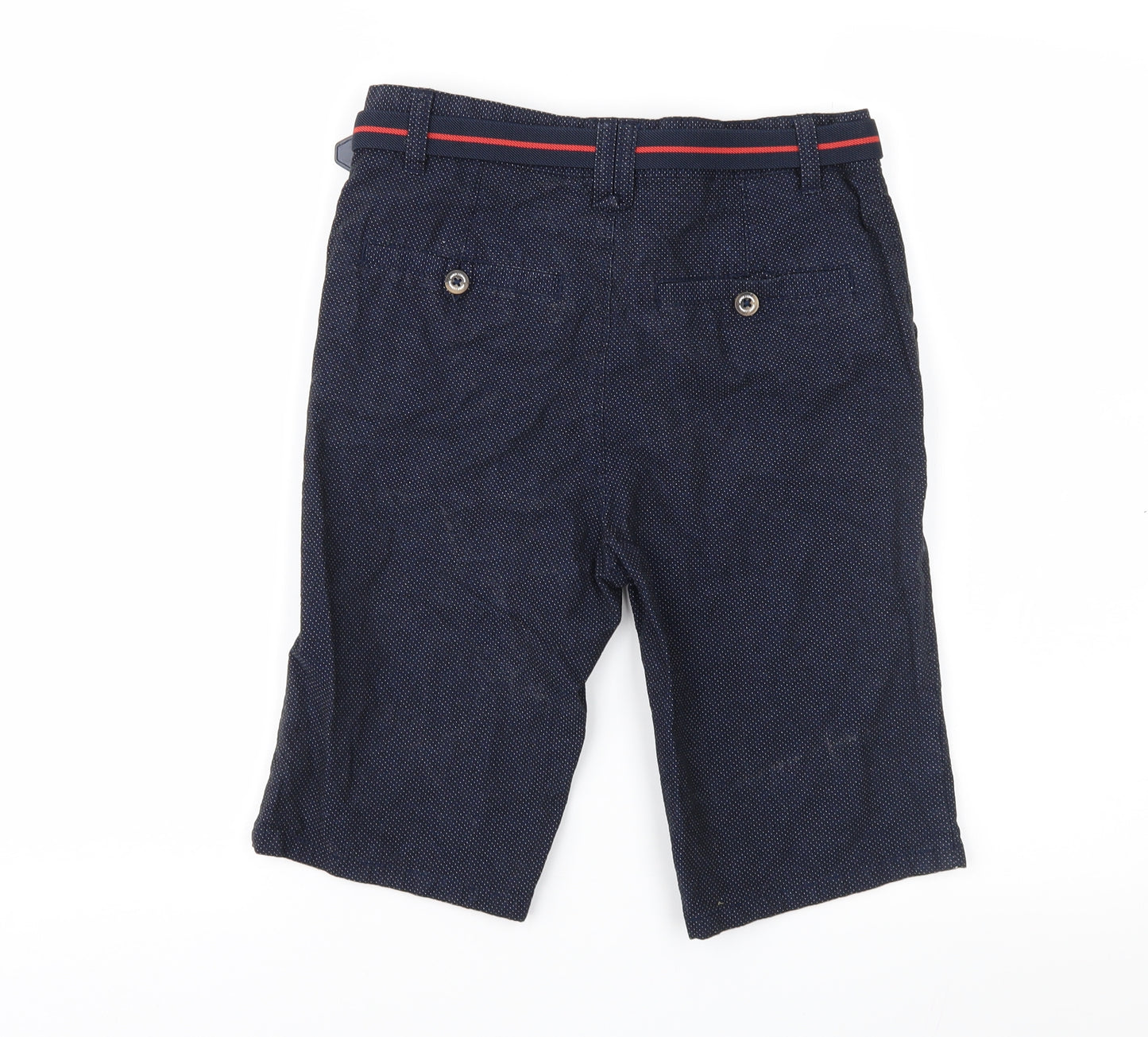 Jasper Conran Boys Blue Spotted  Chino Shorts Size 12 Years