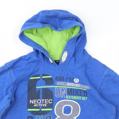 George Boys Blue   Pullover Hoodie Size 7-8 Years