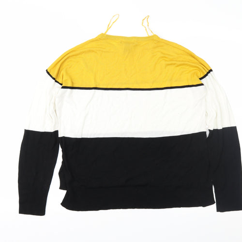 New Look Womens Multicoloured Striped  Pullover Jumper Size M
