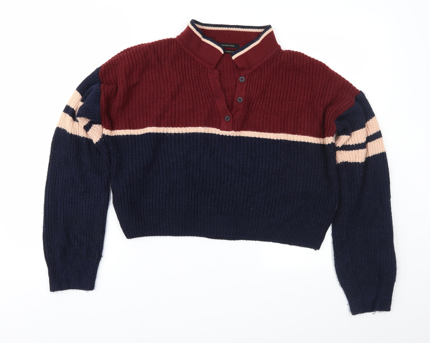 Urban Outfitters Womens Blue Striped  Pullover Jumper Size S