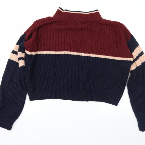 Urban Outfitters Womens Blue Striped  Pullover Jumper Size S