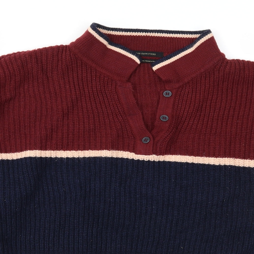 Urban Outfitters Womens Blue Striped  Pullover Jumper Size S