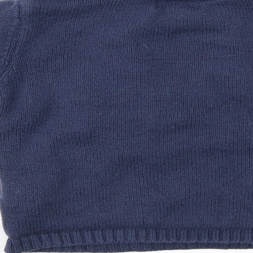 Vertbaudet Boys Blue Fair Isle  Pullover Jumper Size 12-18 Months