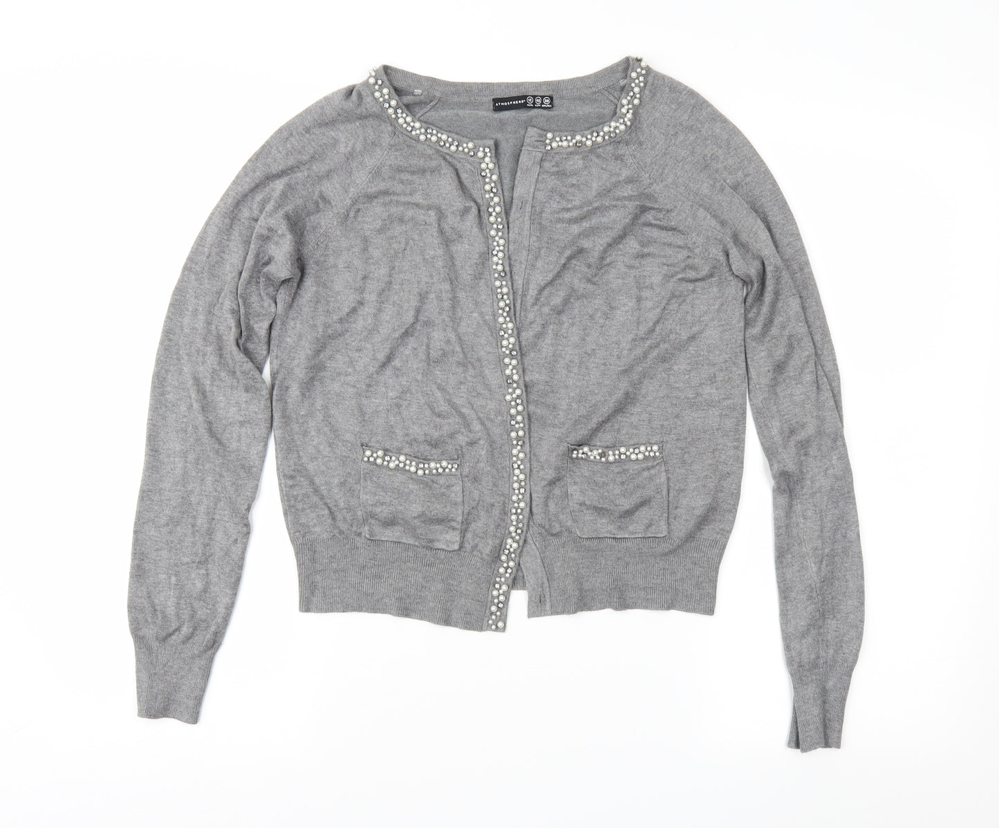 Primark Womens Grey   Cardigan Jumper Size 12