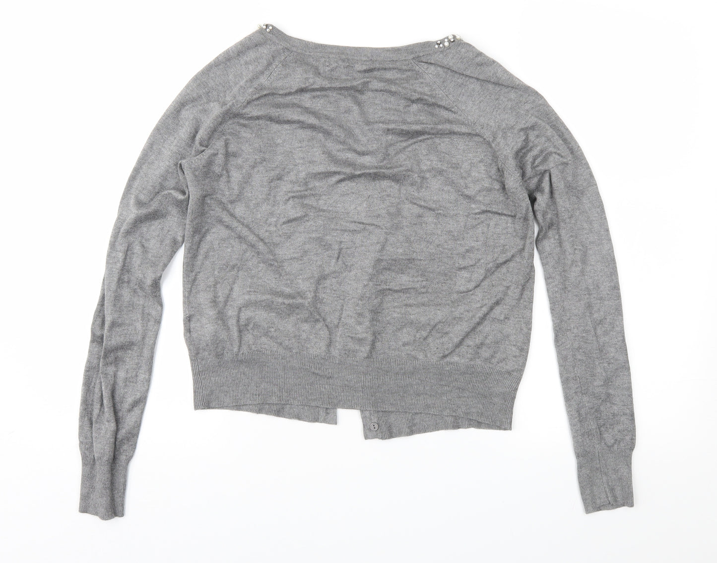 Primark Womens Grey   Cardigan Jumper Size 12