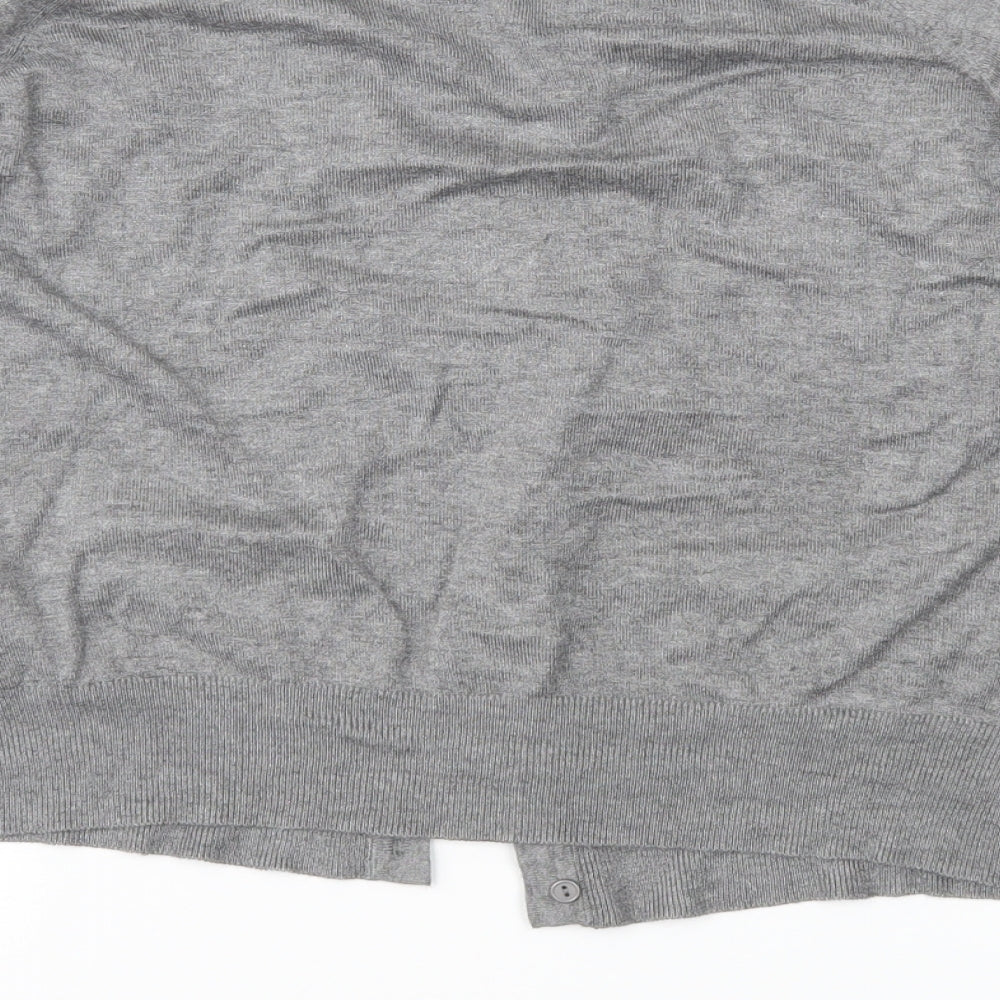 Primark Womens Grey   Cardigan Jumper Size 12