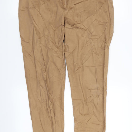 Dorothy Perkins Womens Beige   Trousers  Size 14 L25 in