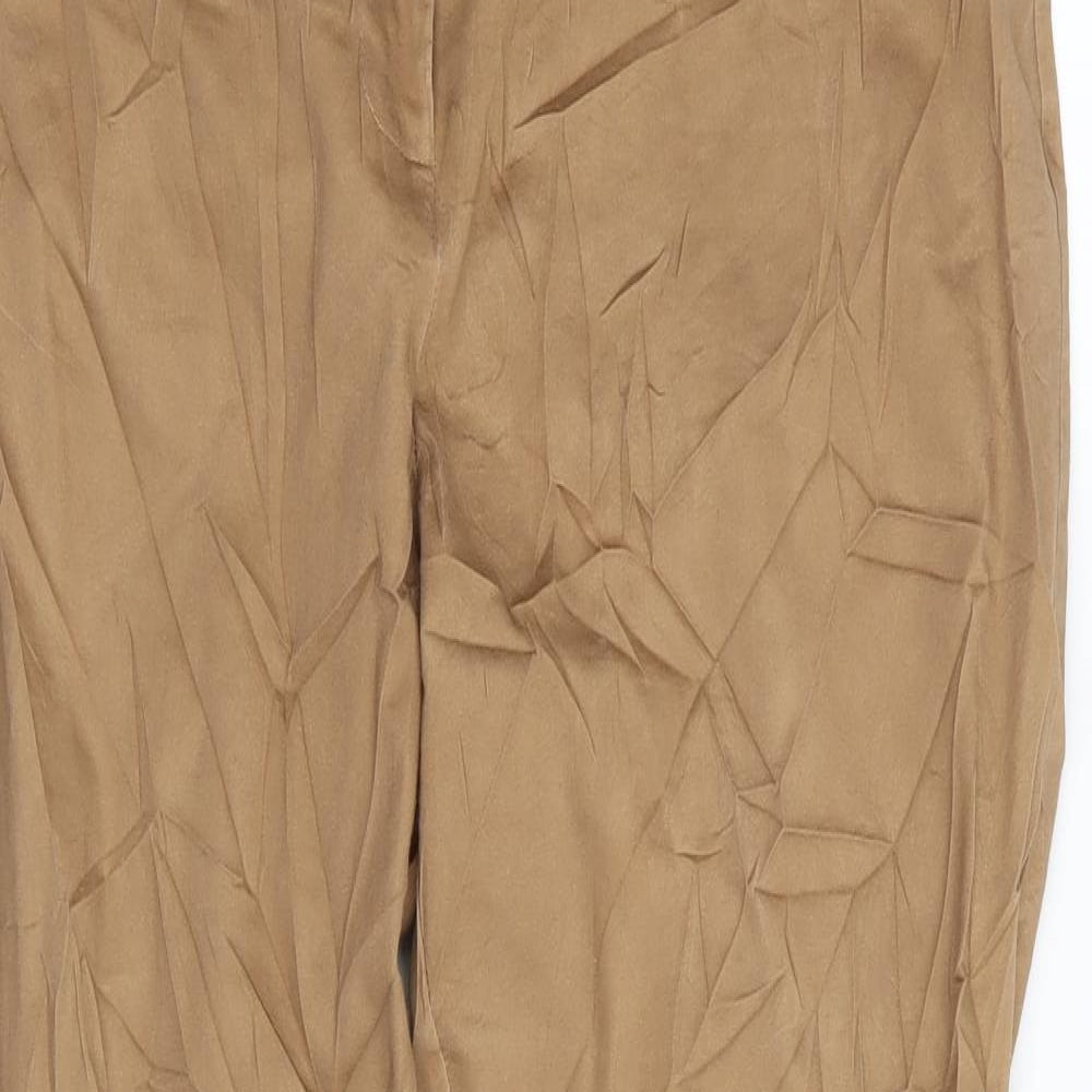 Dorothy Perkins Womens Beige   Trousers  Size 14 L25 in